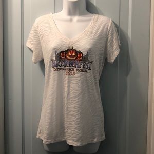 Biketoberfest white tshirt 2013 Daytona pumpkins